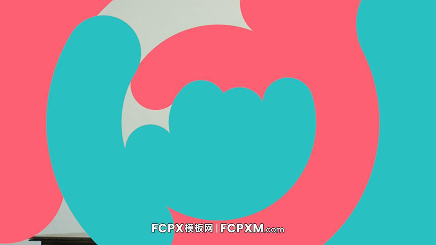 FCPX模板 社交媒体短视频彩色形状转场过渡fcpx模板下载-FCPX模板网