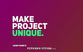 FCPX模板 创意全屏文字动画排版社交媒体fcp模板下载