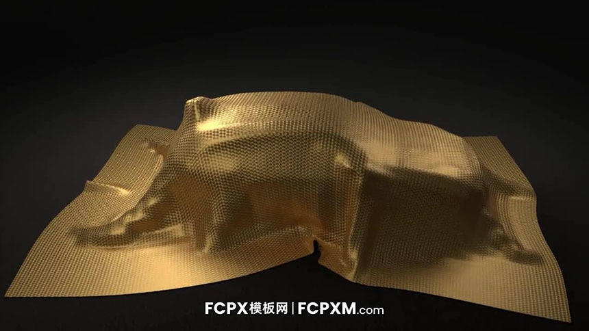 FCPX开场视频模板 布料覆盖汽车动态logo展示fcpx模板免费下载