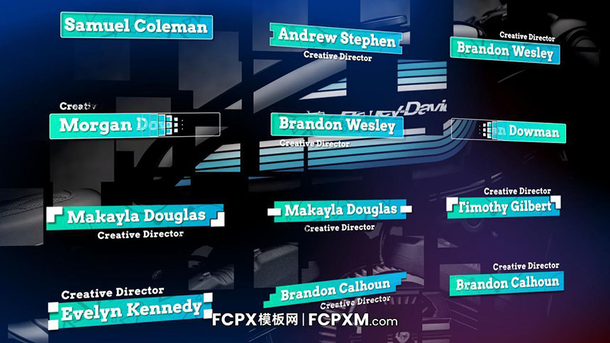 FCPX模板 时尚创意动态标题fcpx字幕条模板下载-FCPX模板网