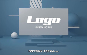 片头片尾FCPX模板 3D场景旋转支架动态logo展示fcpx模板下载