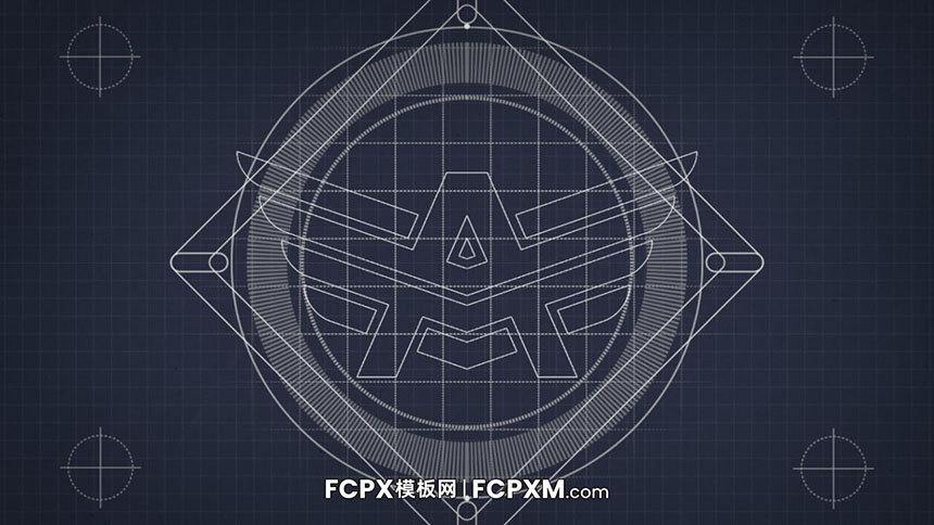 开场片头FCPX模板 几何图形动态logo展示fcpx模板下载-FCPX模板网
