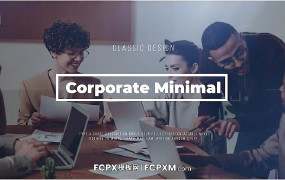 幻灯片FCPX模板 企业会员公司宣传片图文展示fcpx模板下载