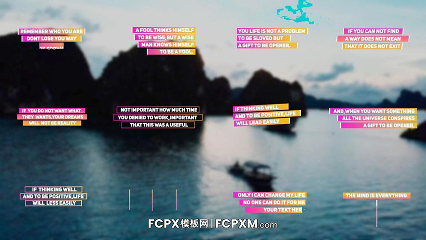 FCPX标题模板 社交媒体创意渐变色彩动画标题fcpx模板下载-FCPX模板网