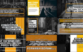 FCPX标题模板 复古创意动态排版全屏大标题fcpx模板下载