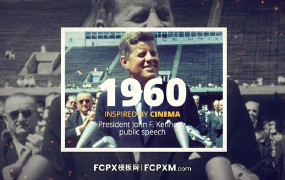FCPX短视频模板 复古历史纪录片特效fcp模板下载