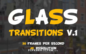 FCPX转场模板 液态玻璃特效转场过渡短视频模板下载