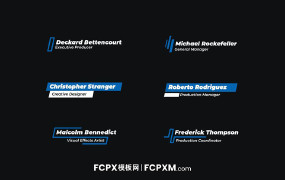 FCPX标题模板 创意时尚动态图形多行字幕模板下载