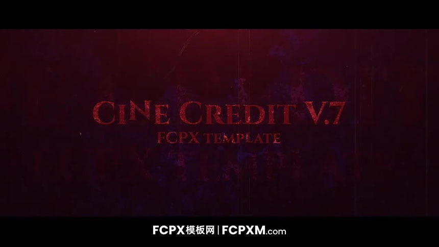 红色高贵大气电影级开场片头全屏标题FCPX模板下载