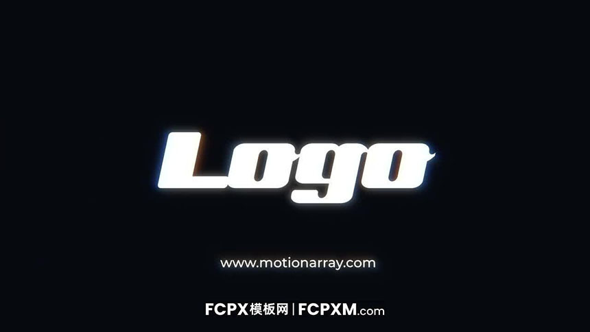 动感高科技数码闪烁特效logo展示FCP模板下载