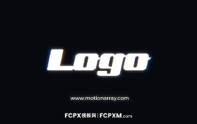 动感高科技数码闪烁特效logo展示FCP模板下载