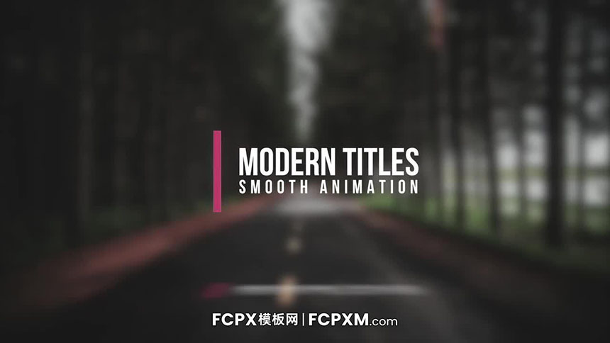 fcpx模板 现代创意动态全屏标题字幕模板免费下载-FCPX模板网
